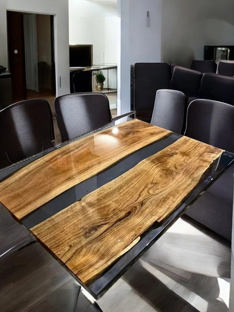 Natural Epoxy Wood Dining Table Top for Living Room Furniture  