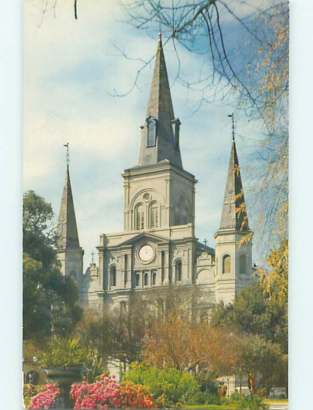 Unused 1950's CHURCH SCENE New Orleans Louisiana LA  p4123@