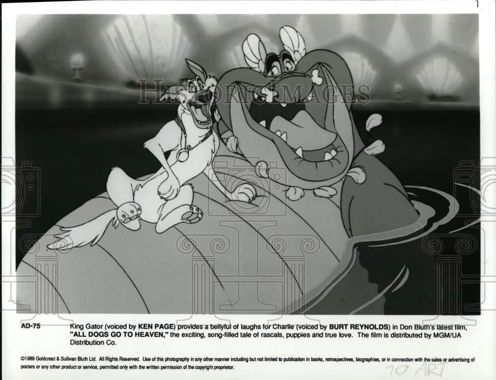 1989 Press Photo Scene from the animated movie 