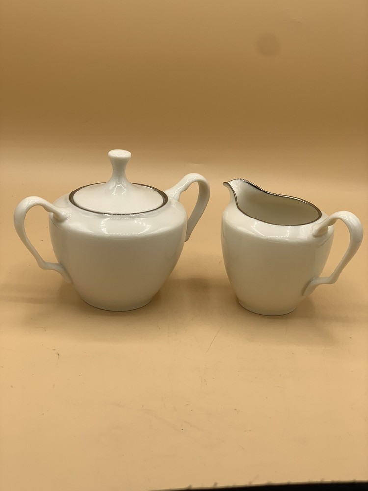 LENOX SPECIAL China Cream Creamer and Sugar Bowl w/ Lid Set Made in USA
