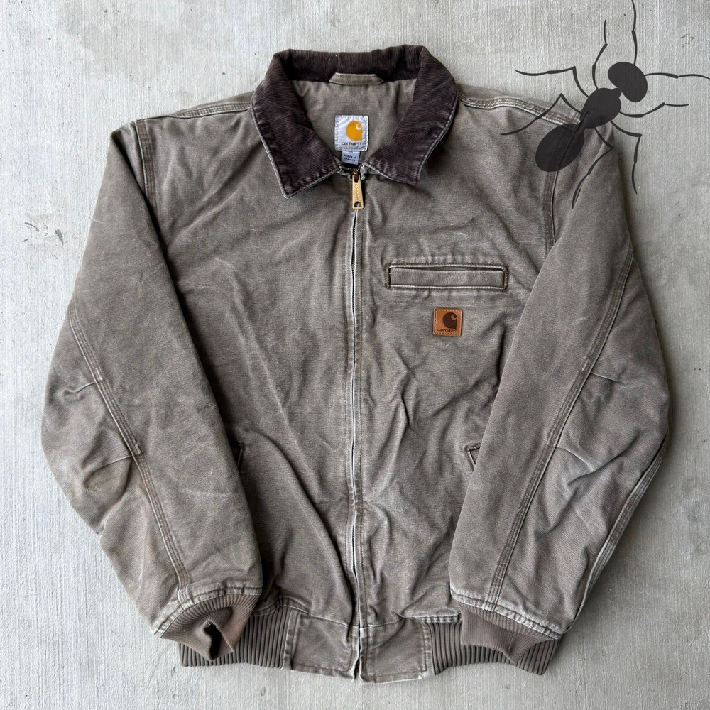 Carhartt faded brown bankston work wear jacket Medium