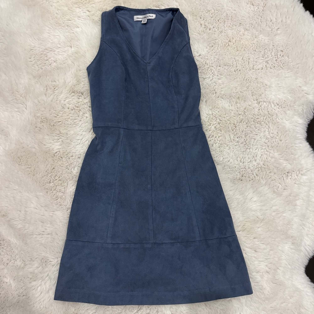Abercrombie & Fitch Woman Blue A Shaped Mini Dress Size 00