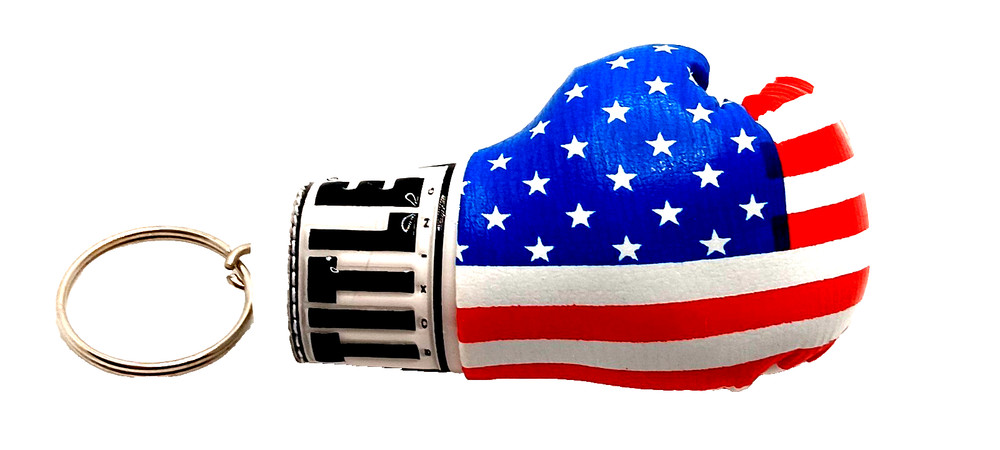 USA Title Boxing glove keychain---Free Shipping