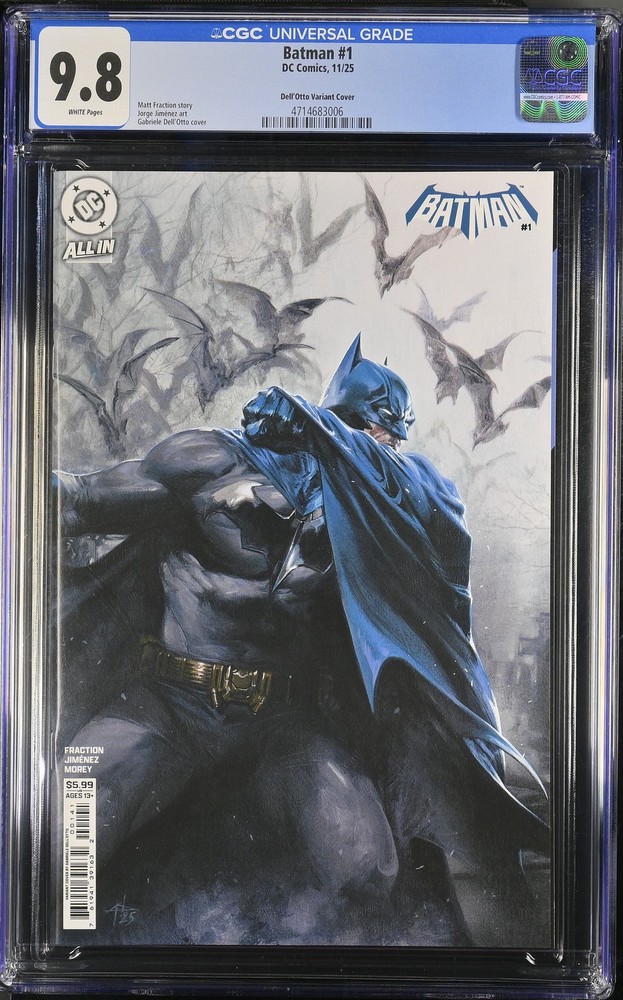 Batman 1 CGC 9.8 Dell'Otto Variant Cover