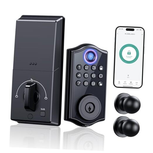 Smart Front Door Lock with APP Control Keyless Entry & Fingerprint Access  
