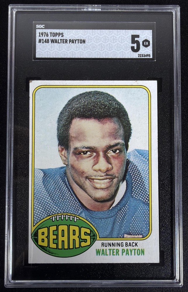 1976 Topps Walter Payton #148 RC Bears SGC 5