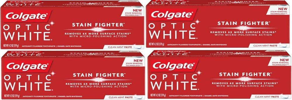 Colgate Optic White Stain Fighter Clean Mint Toothpaste  