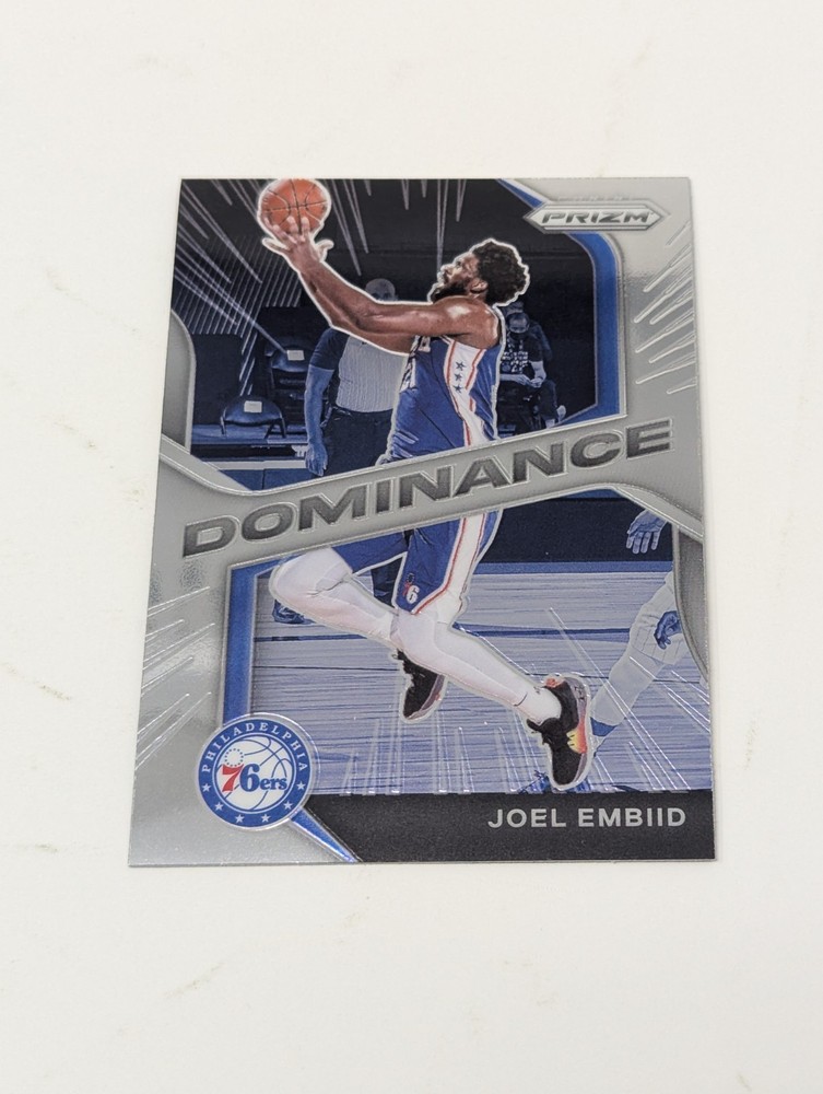 2020-21 Panini Prizm Dominance Insert Joel Embiid Philadelphia 76ers #11