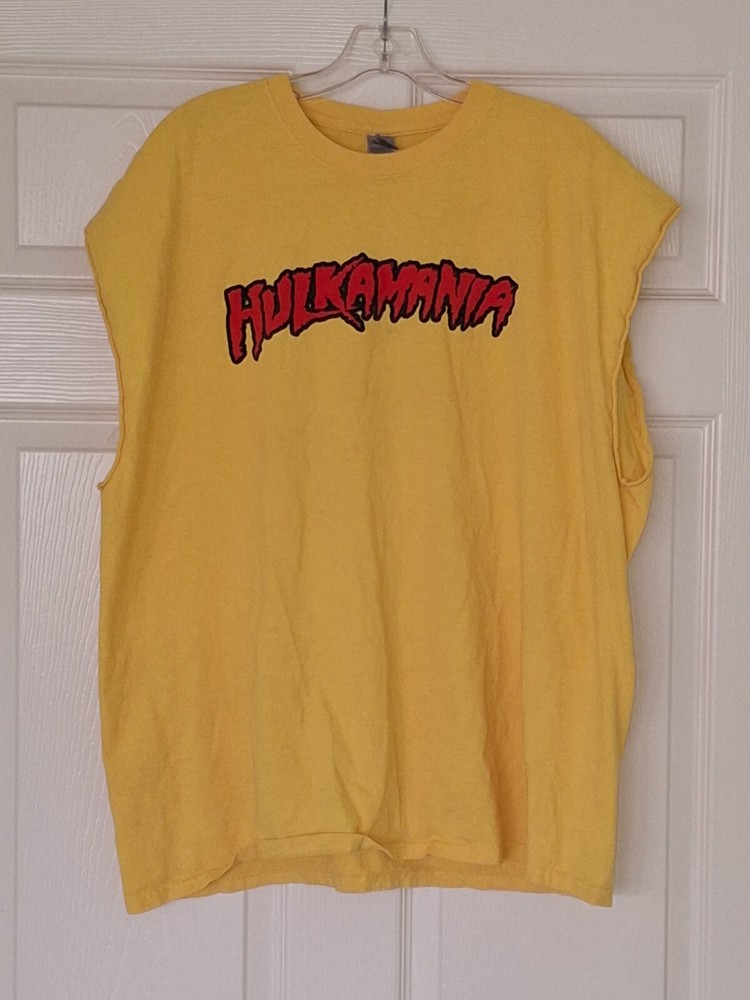 Camiseta Gildan Hulkmania Muscle, Hombre/Unisex Talla 2XL Alta, Hulk Hogan