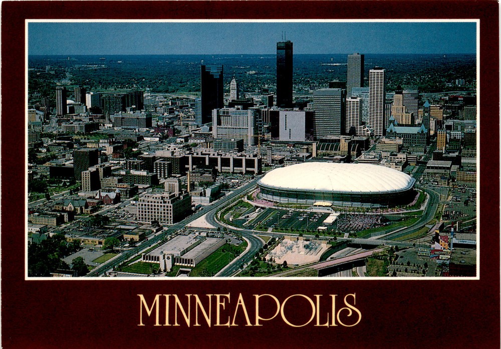Minneapolis, Minnesota, Hubert H. Humphrey Metrodome, N.F.L. Vikings Postcard
