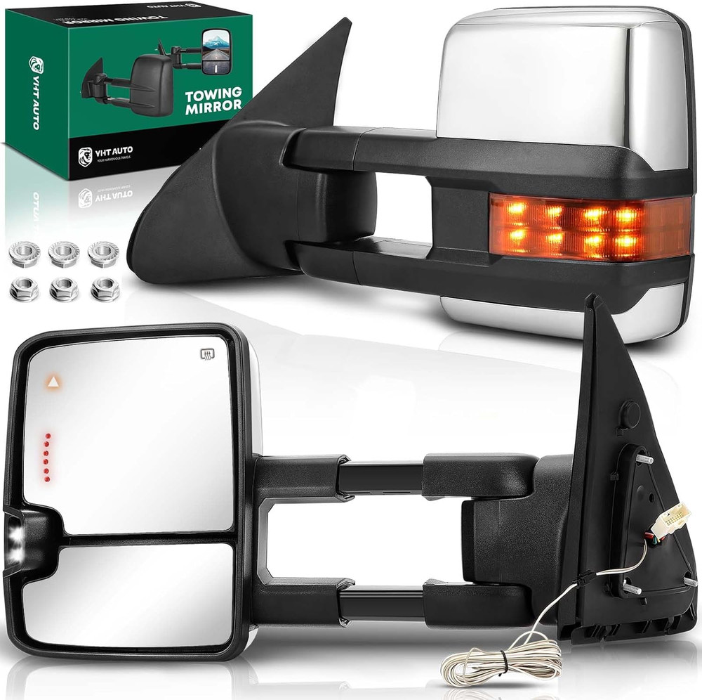 2007-21 Tundra 2008-17 Sequoia Power Heated Towing Mirrors–Compatible