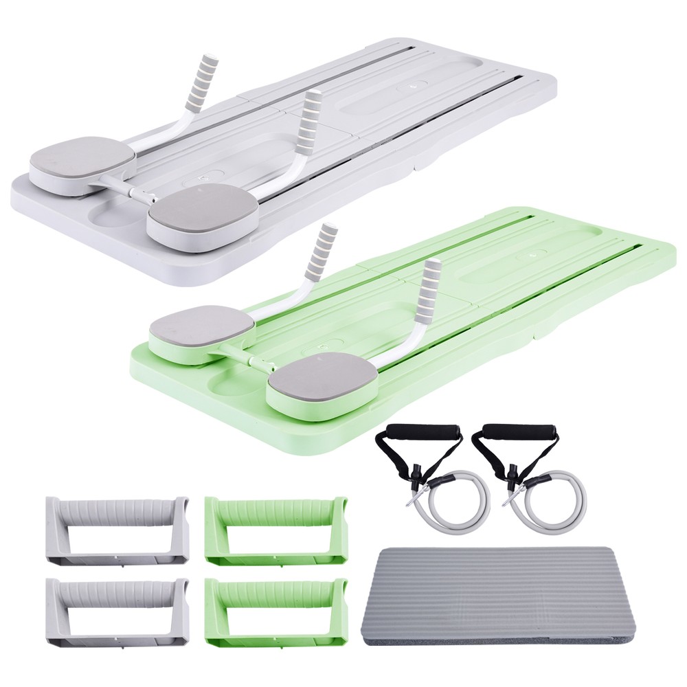 Multi-functional Ab Exercise Board,Foldable Home Pilates Reformer with Knee Mat