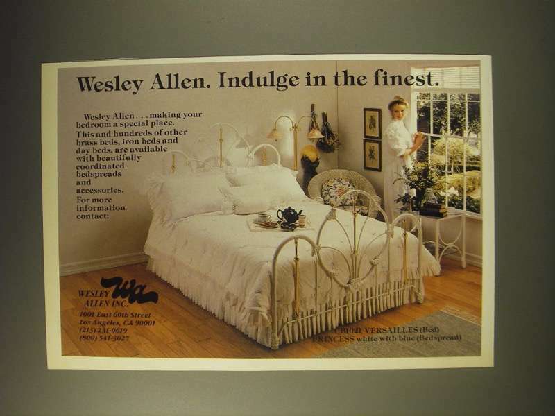 1989 Wesley Allen CB1021 Versailles Bed and Princess Bedspread Ad