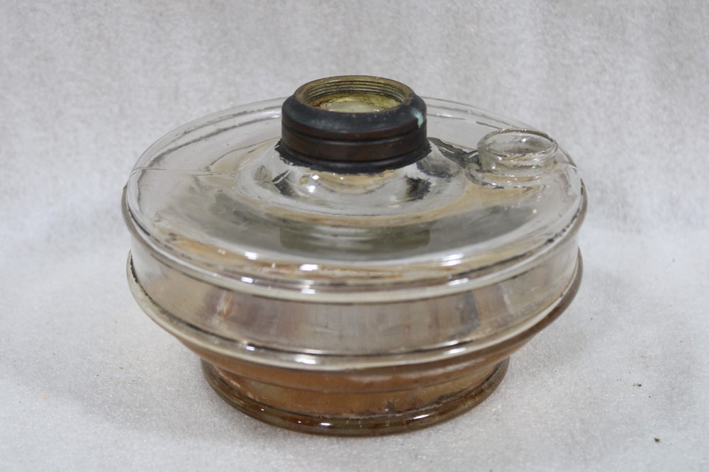 Antique Glass Oil Lamp FONT for Antique Cast Iron Bracket or Hanging Light AD-1