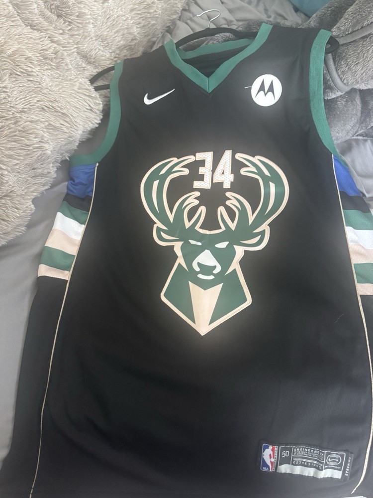 Nike Giannis Antetokounmpo Milwaukee Bucks Men's L Jersey - Multi-Color