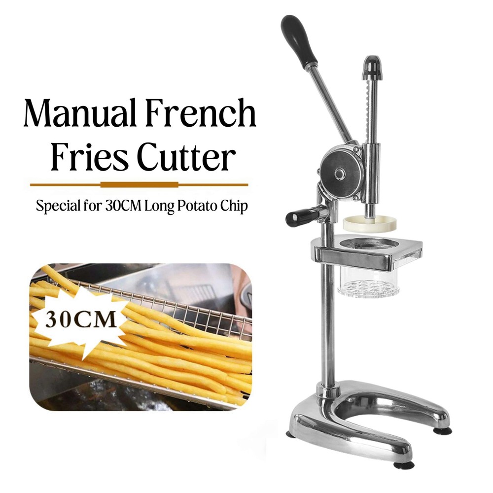 Manual Potato Chips Squeezers Long Potato Chip Maker French Fries Cutter Slicers