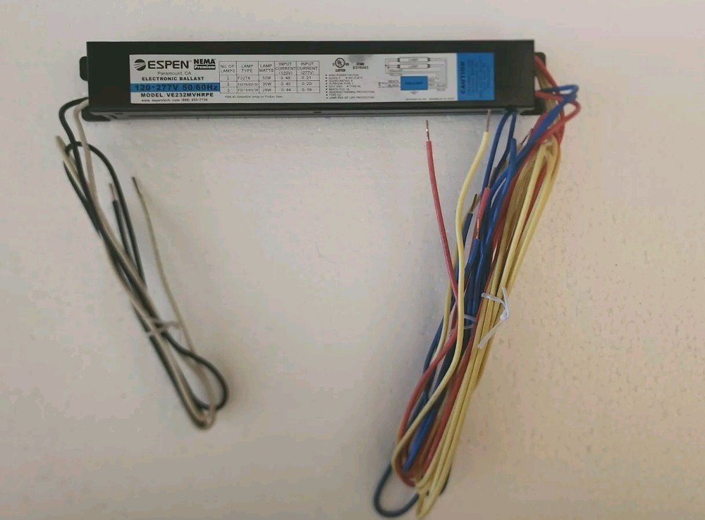 Espen Electronic Ballast 120-277v 50/60hz