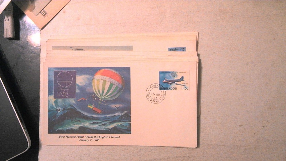 WORLDWIDE MAN'S CONQUEST OF THE HEAVENS FDC COLLECTION