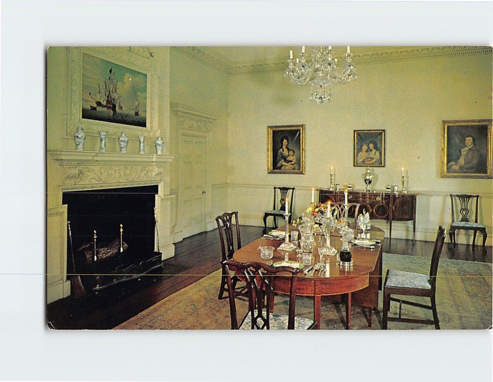 Postcard Dining Room Hammond Harwood House Annapolis Maryland USA