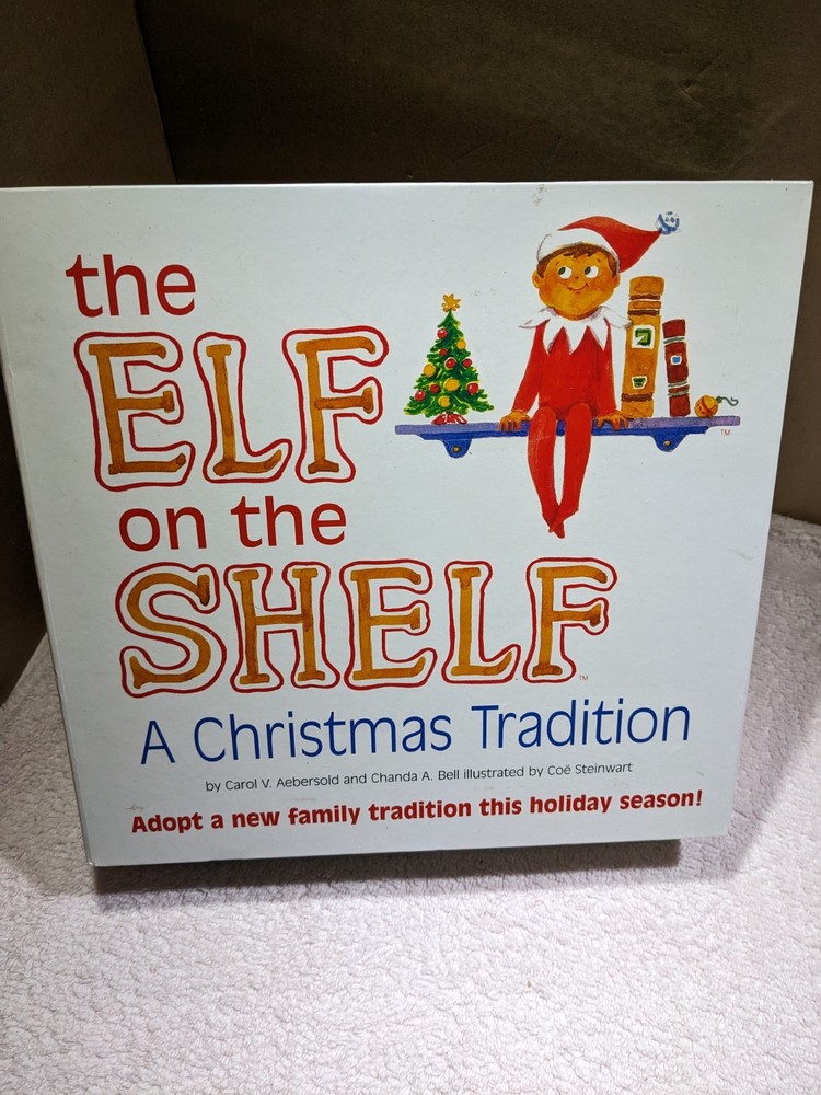 Elf on the Shelf - a Christmas Tradition - Book + Blue Eye Doll set