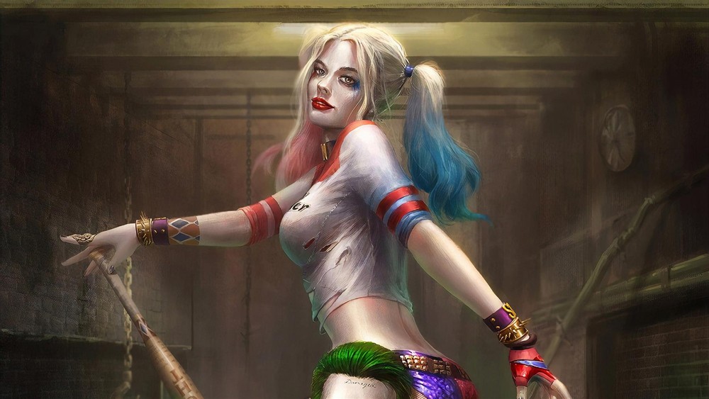 Harley Quinn Joker Metal Art Print Comics Poster 8in x 12in Lot Up