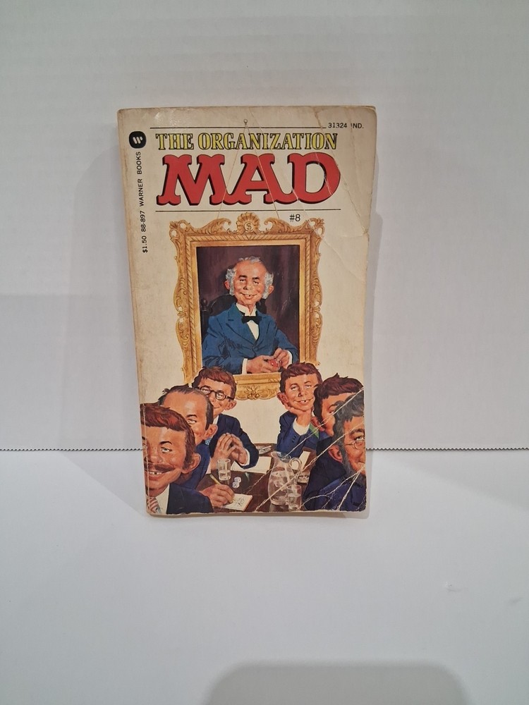 MAD Magazine Paperback Book: #8 THE ORGANIZATION MAD 1975 Warner 5th Print G