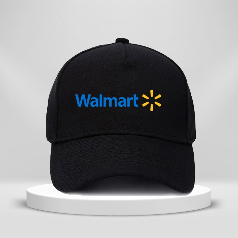Walmart Logo Print Hat 5-Panel Baseball Cap Unisex Adult