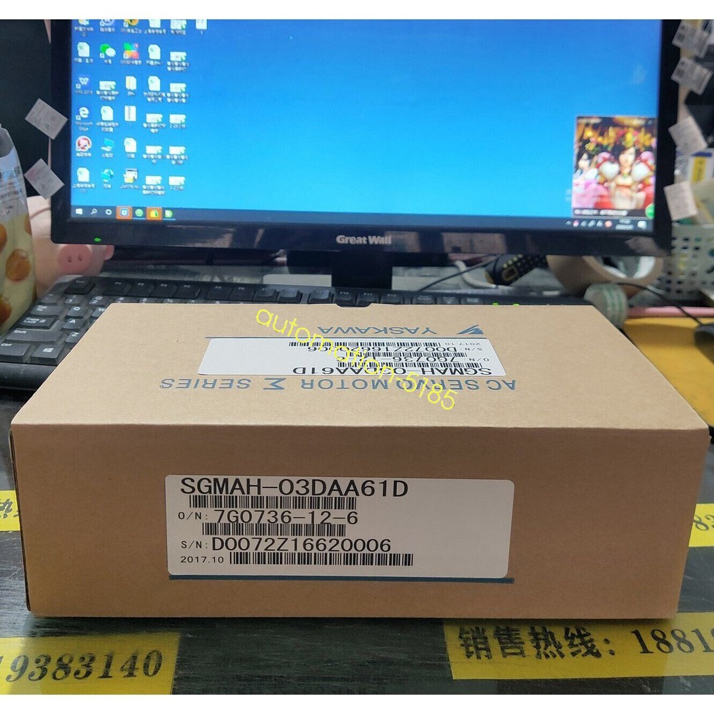 1pc new   SGMAH-03DAA61D AC Servo Motor Fedex or DHL #F5