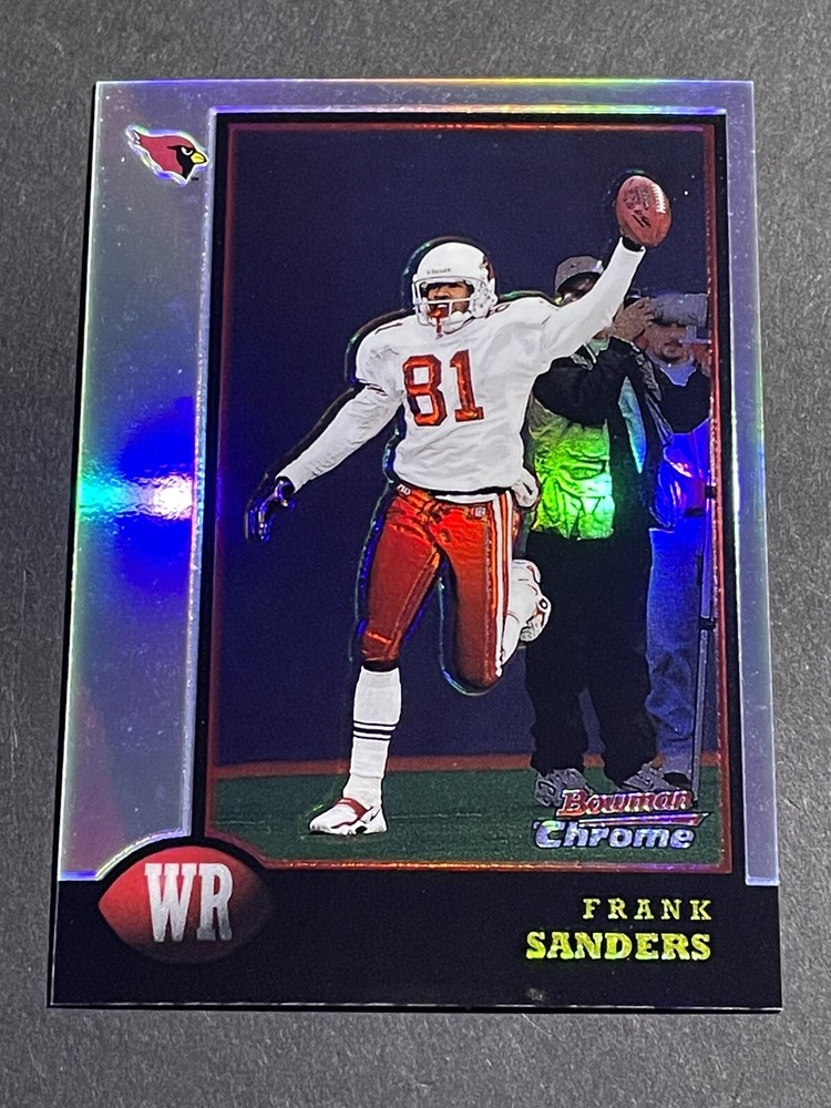 1998 Bowman Chrome Frank Sanders Refractor Card - Arizona Cardinals