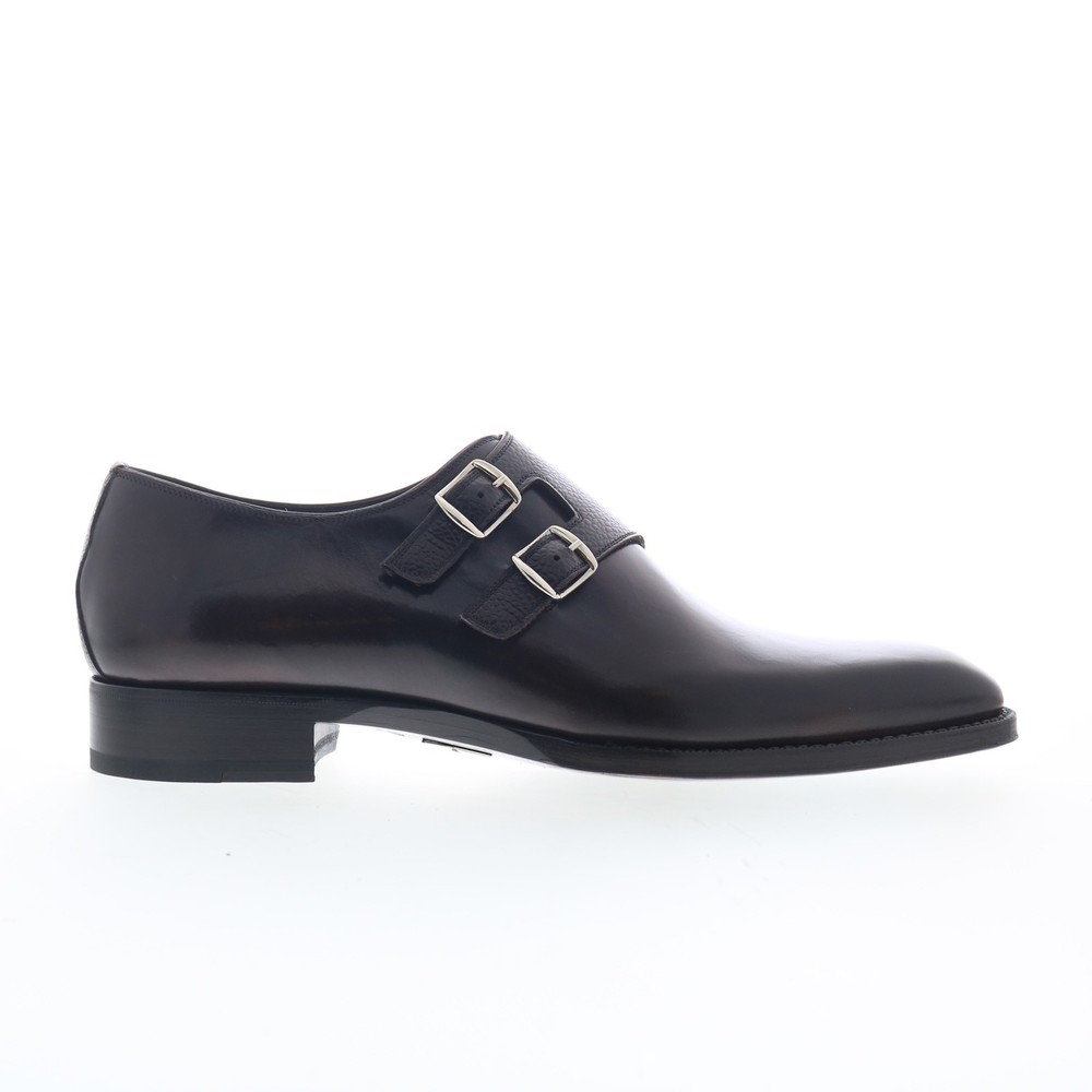 Di Bianco Navarro SBP721 Mens Black Leather Loafers & Slip Ons Casual Shoes 10.5