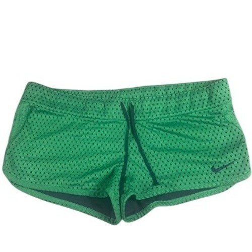 Nike Shorts Women's Medium Green Mesh Running Training  Activewear