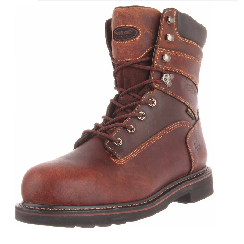 BREK 8-Inch Steel Toe Work Boots for Safety and Durability