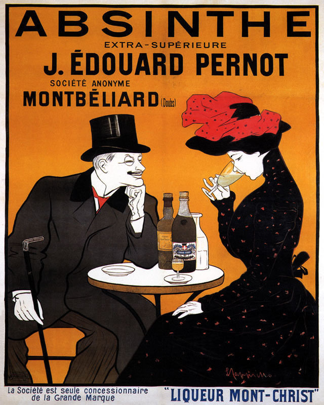 Poster Absinthe J Edouard Pernot Alcohol French Drink Vintage Repro Free S/H-image