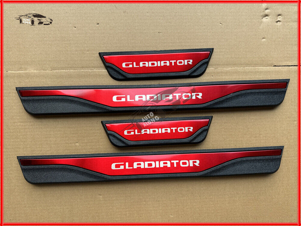 For Gladiator Accessories Car Door Scuff Sill Cover Panel Step Protector Trims