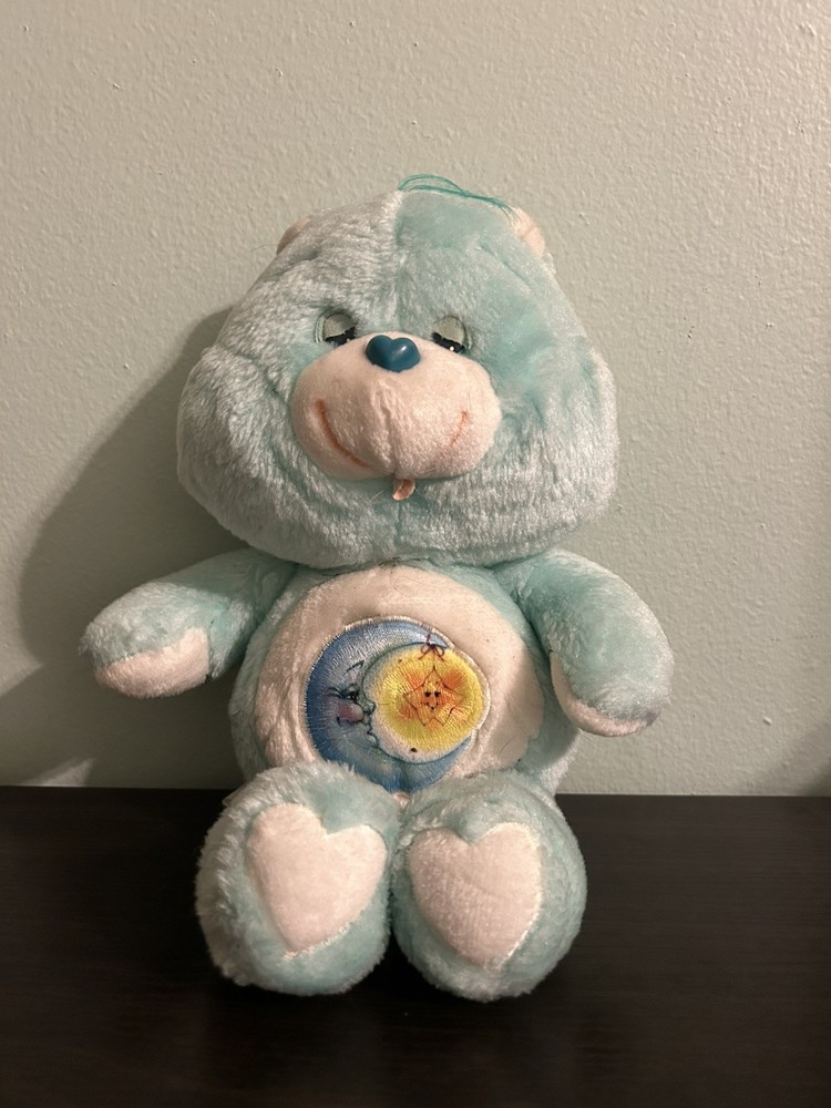 Vintage 1983 Kenner Care Bears Bedtime Bear Plush 13” Stuffed Animal