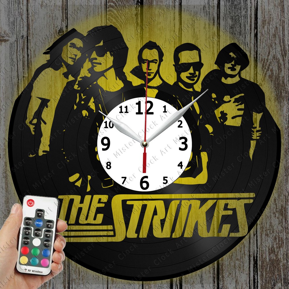 LED Clock The Strokes Record Clock Art Decor Original Gift 6784