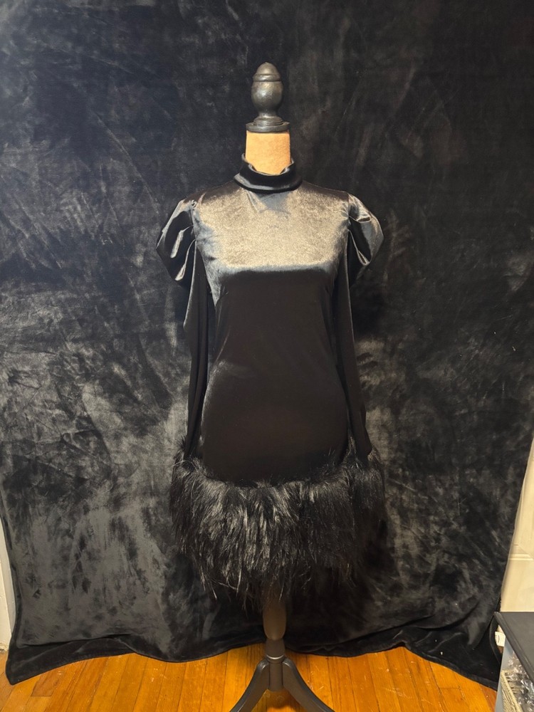 black velvet dress, size M