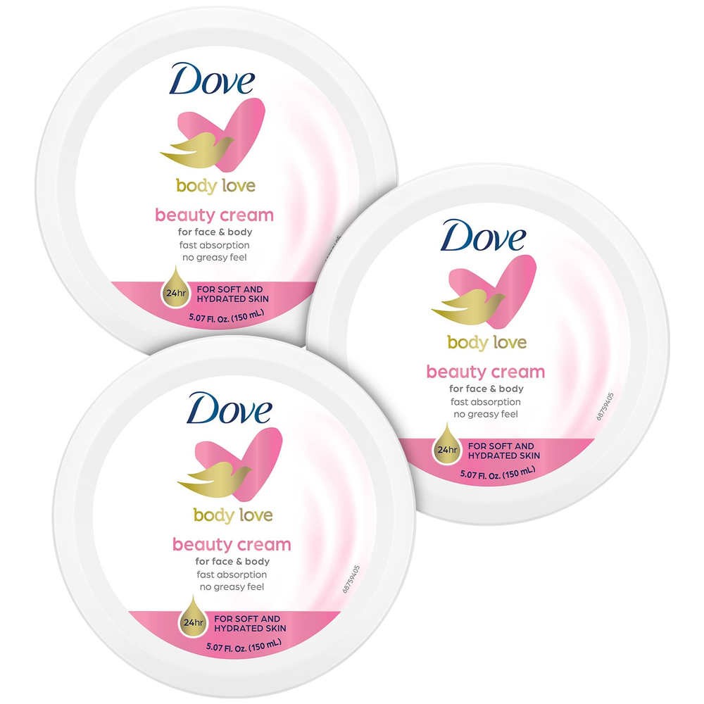 Dove Body Love Lightweight Fast-Absorbing Face & Body Beauty Cream