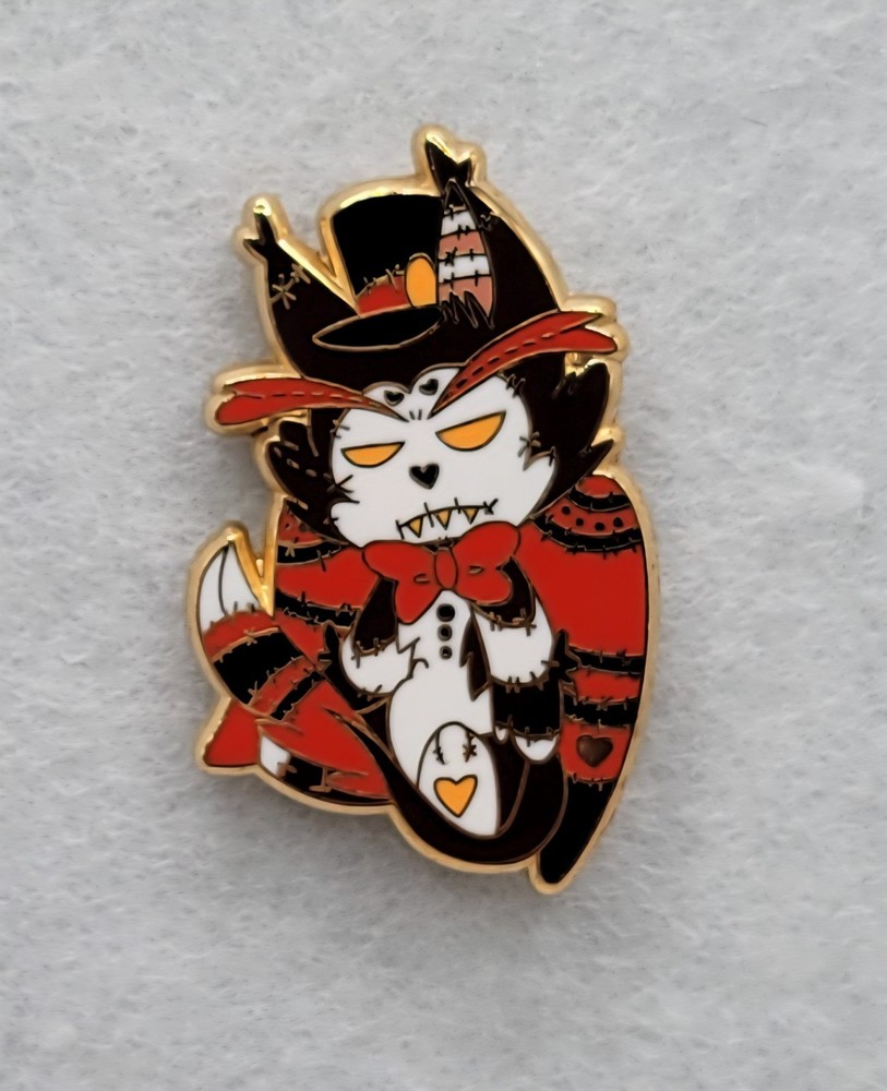 Fanmade Hazbin Hotel PrettyWitchCraft Demon Doll Husk Husker Plushie Enamel Pin
