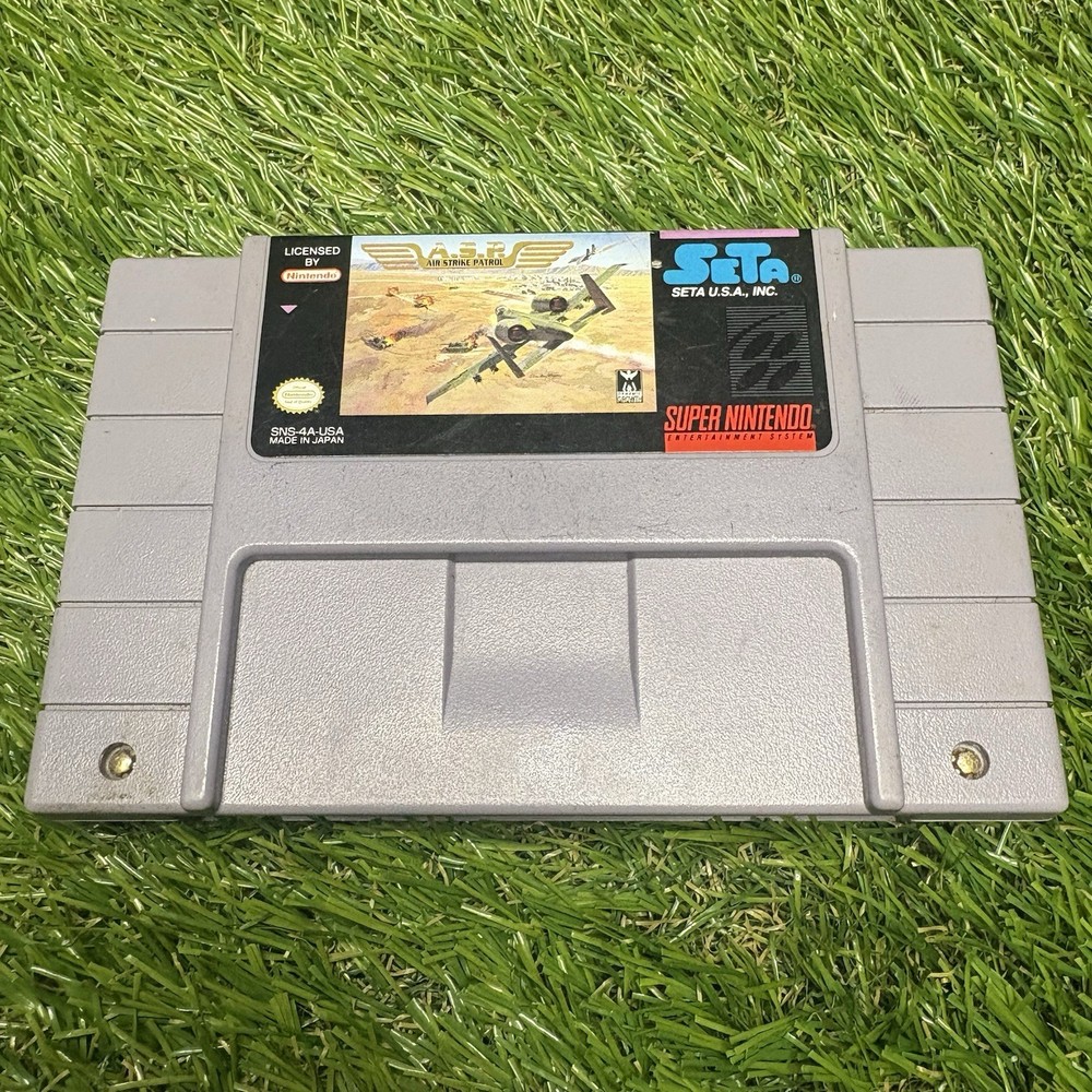 Air Strike Patrol A.S.P. (Super Nintendo SNES, 1994) Excellent Condition