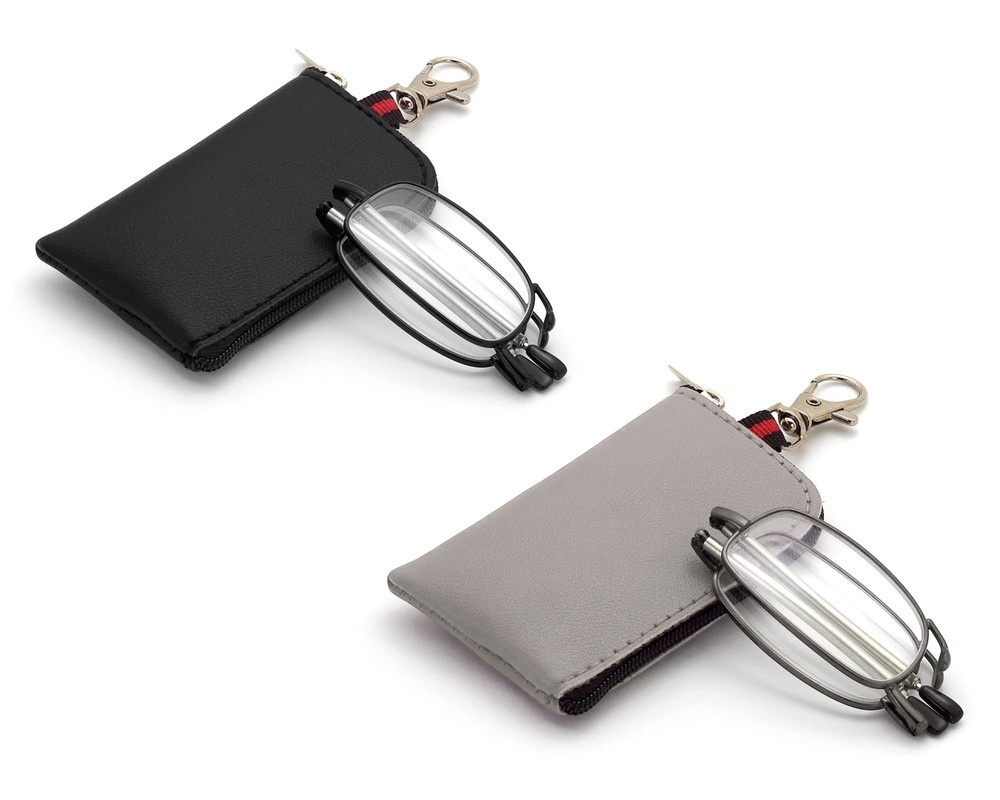 Folding Reading Glasses, Key Chain Bag Readers Compact Easy Carry Readers Gla...