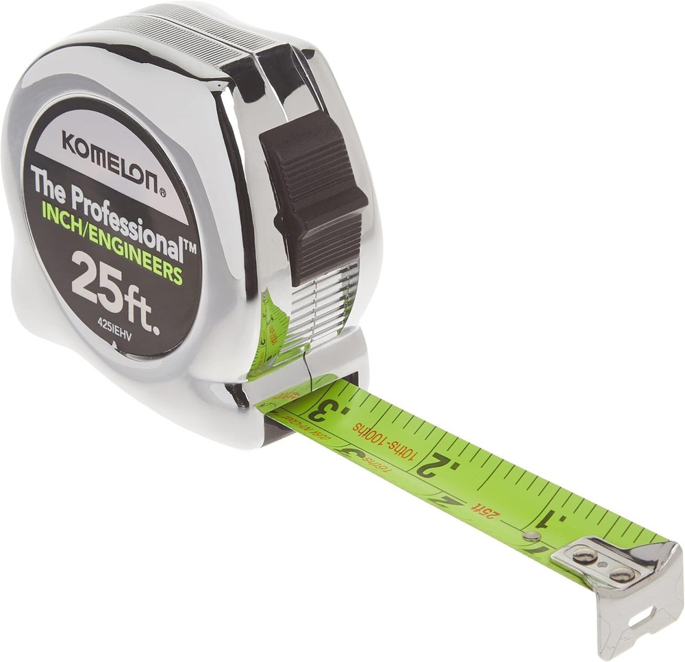 425IEHV HighVisibility Professional Tape Measure Bother Inch and Engineer Scale
