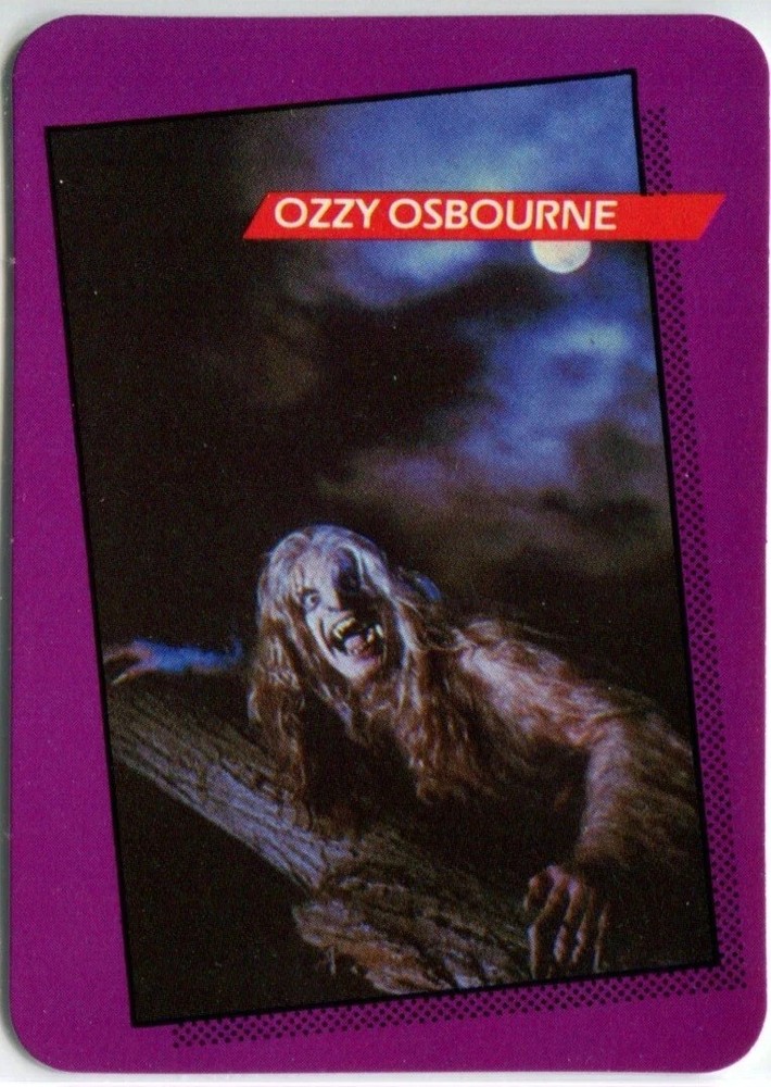 OZZY OSBOURNE 1985 AGI Rock Star Concert Cards 1st Series #100