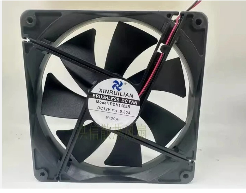 1PCS RDH1425B 14025 D12V 0.30A 14CM 2-Wire   Cooling Fan