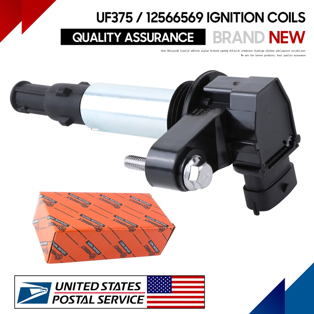 UF375 Ignition Coil Pack Compatible with Cadillac STS CTS SRX 3.6L 2.8L Engines