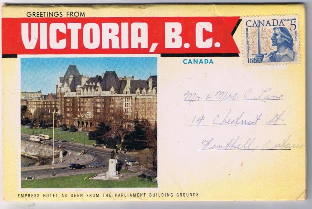 British Columbia BC Postcard Booklet Victoria 12 Views