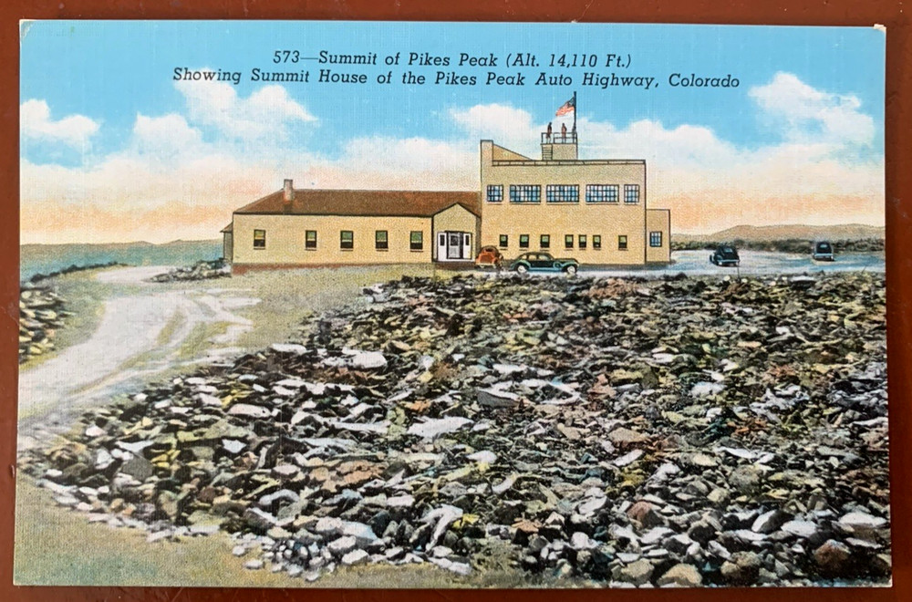 Summit House of The Pikes Peak Auto Highway, Colorado Vintage Postcard