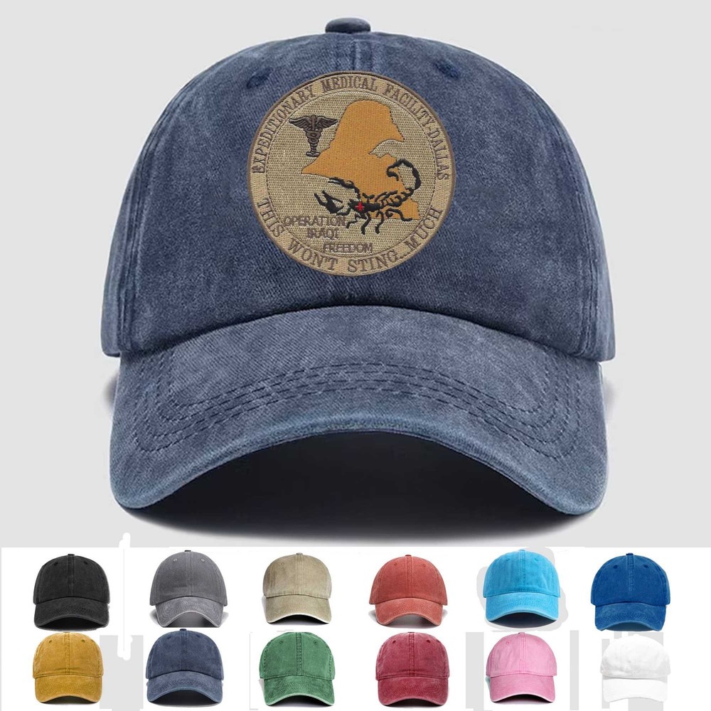 Custom Embroidered Hat Expeditionary Medical Facility - Dallas, Veteran Cap