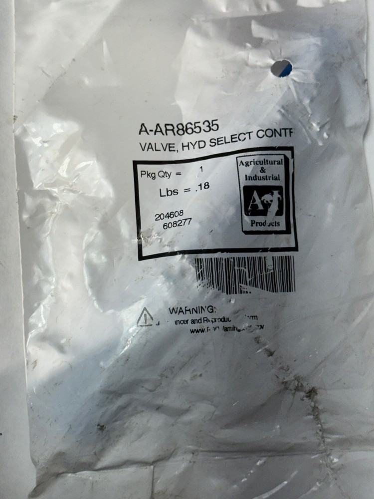 A&I Genuine Select Control Hydraulic Valve AR86535 for John Deere Tractors
