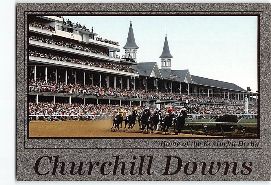 Postcard Home of the Kentucky Derby Churchill Downs Louisville Kentucky USA